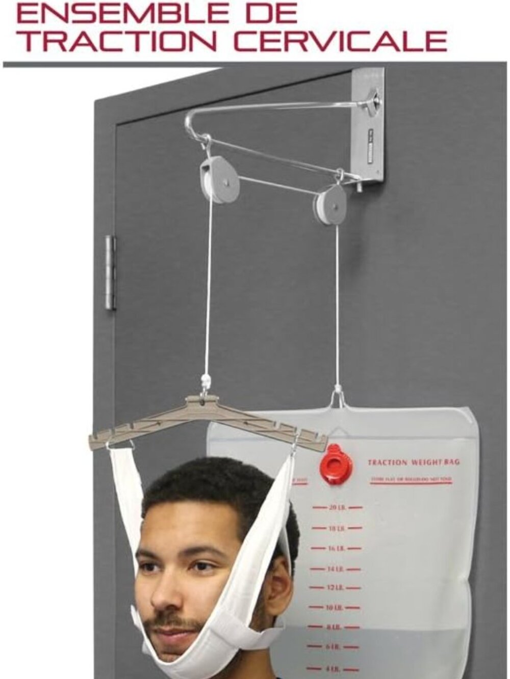 OTC Cervical Traction Kit, Neck Pain Relief, Vertebrae Disk Herniation, Complete